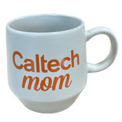 white Caltech Mom mug